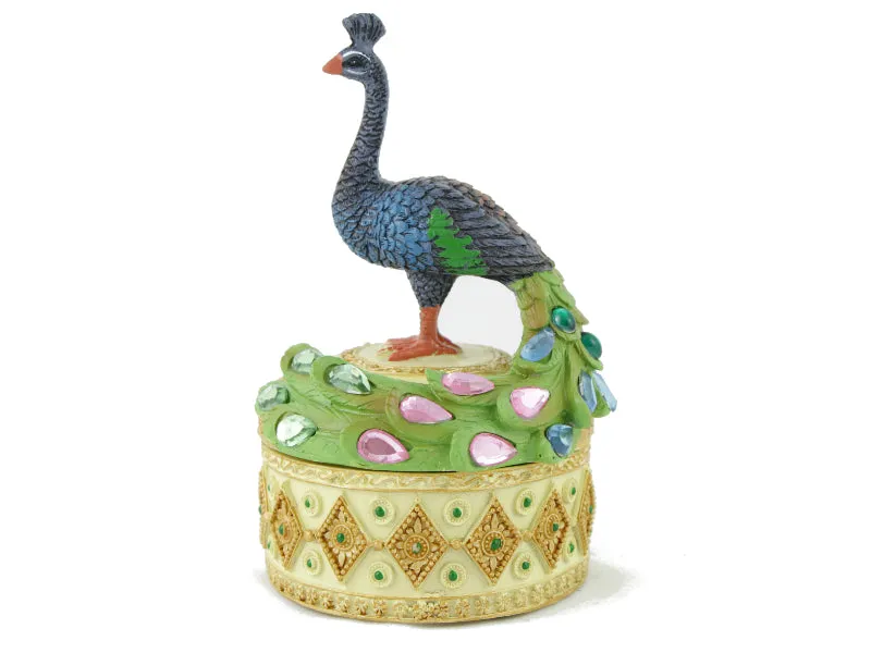 Peacock Trinket and Jewelry Box
