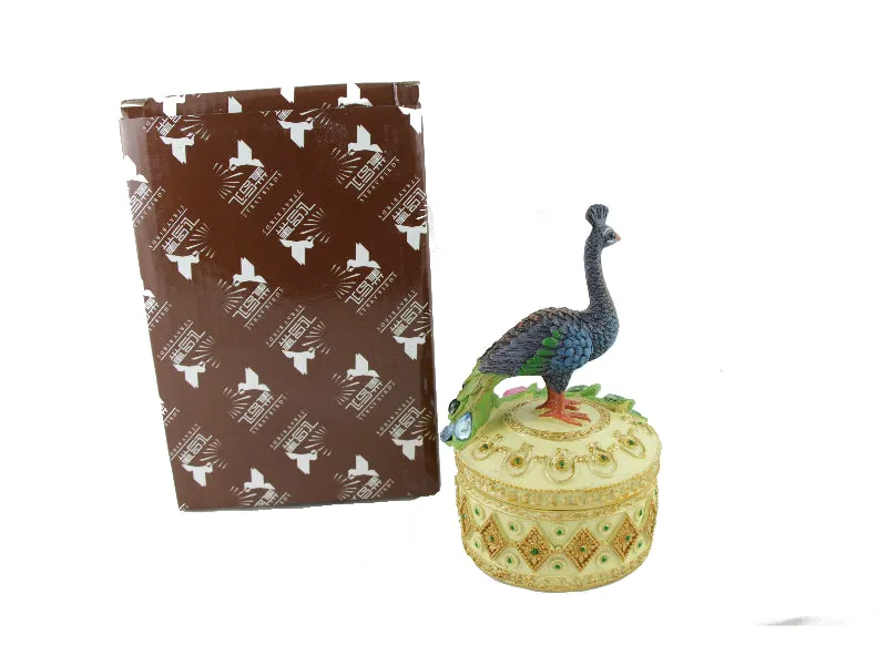 Peacock Trinket and Jewelry Box
