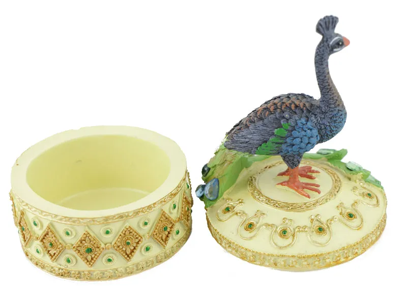Peacock Trinket and Jewelry Box