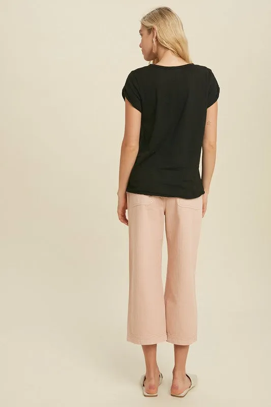 Perfect Slouchy Tee - Black