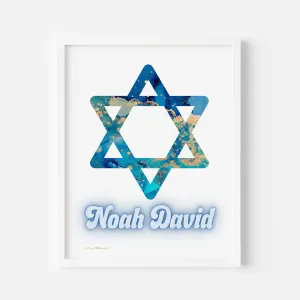 Personalized Wall Art - Star of David
