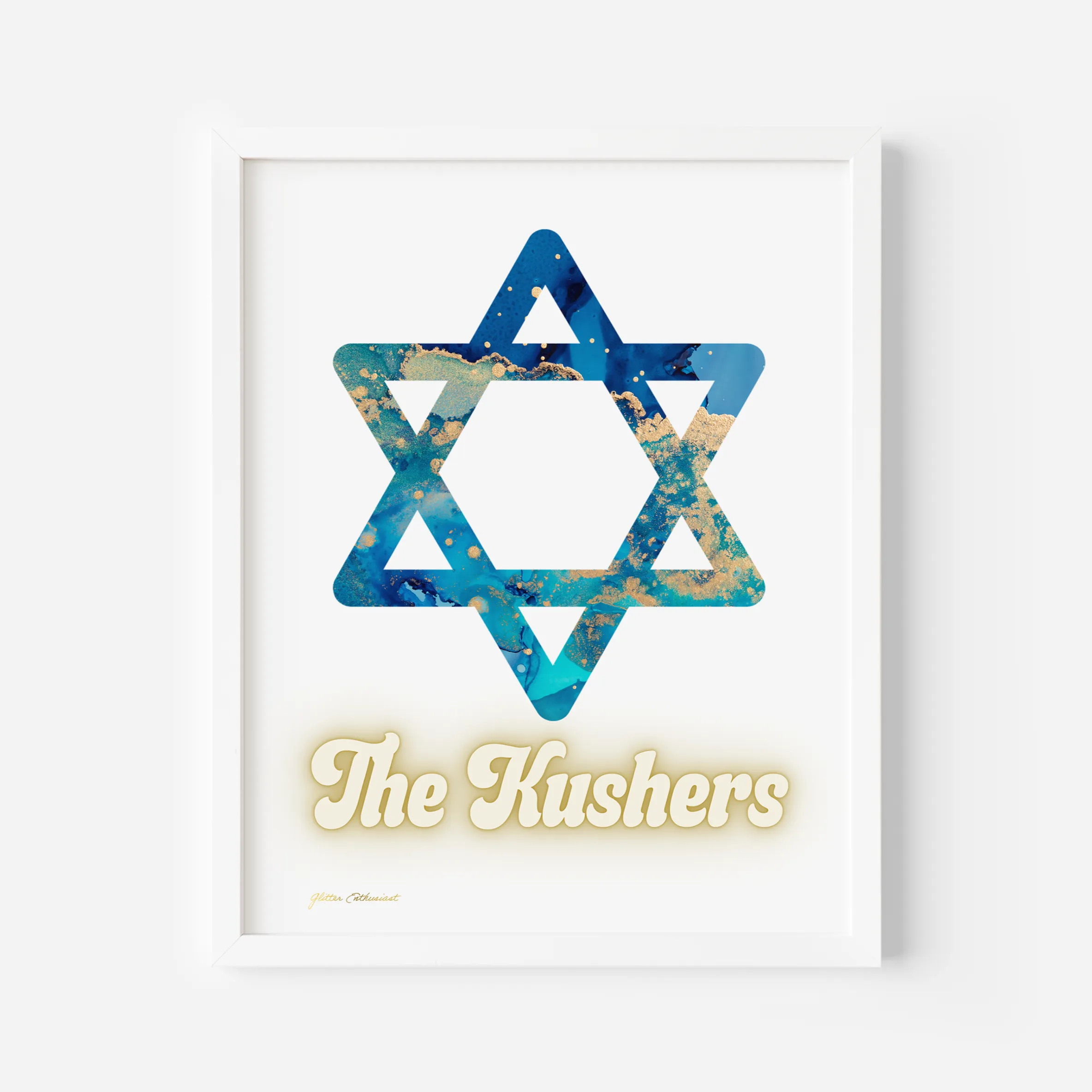 Personalized Wall Art - Star of David
