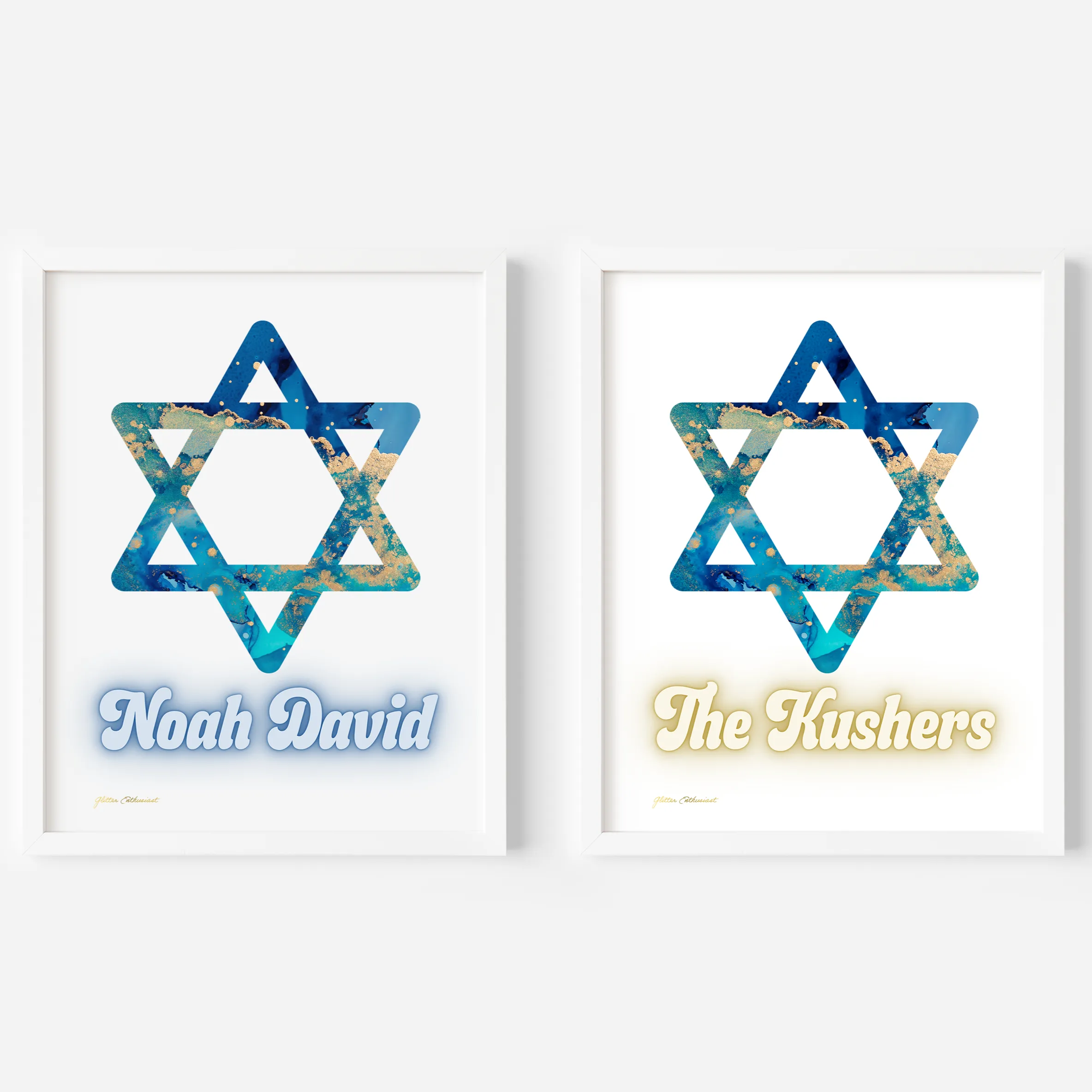 Personalized Wall Art - Star of David