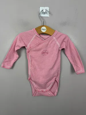 Petit Bateau Coral Pink Bodysuit 6m