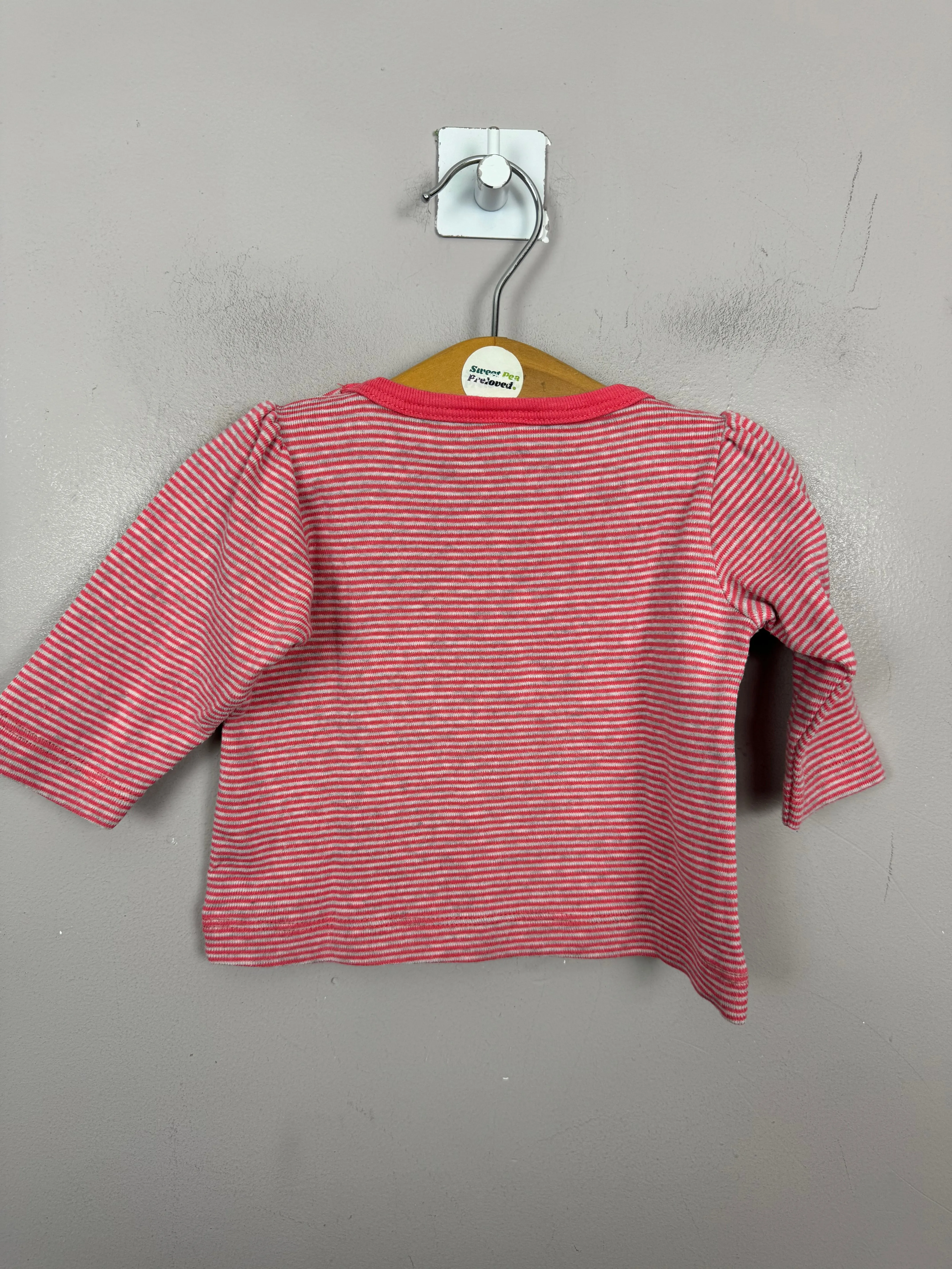 Petit Bateau Heart Long Sleeve T-shirt 3m