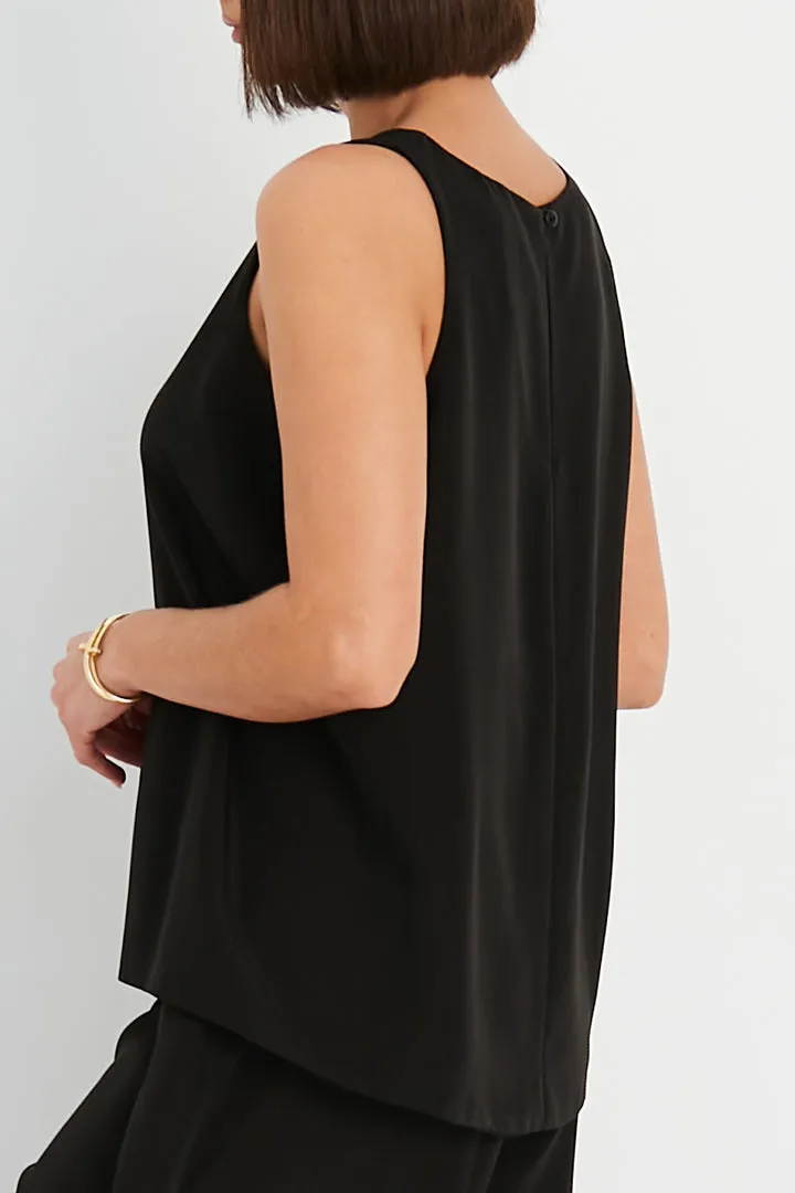 Planet - Peachskin Elegant Tank - Black