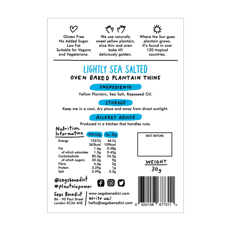 Plantain Chip Packaging