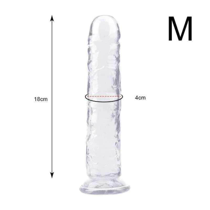 Plug Anal Silicone simple Transparent M
