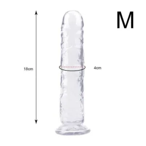 Plug Anal Silicone simple Transparent M