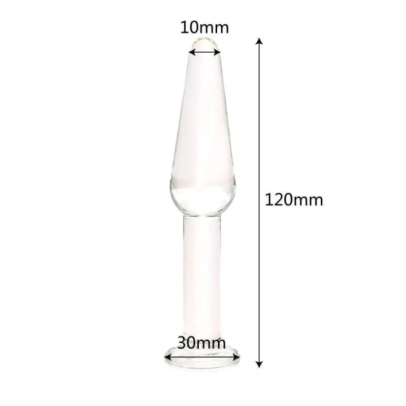 Plug Anal Verre transparent Kuai simple