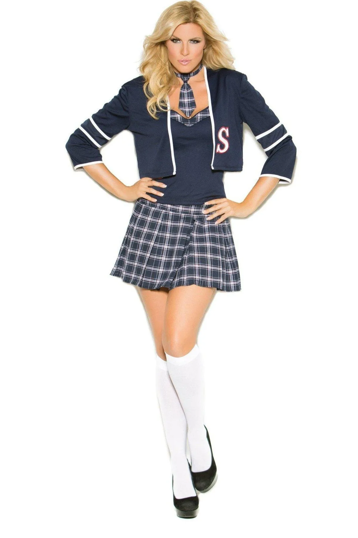 Plus Size Opaque Knee Highs