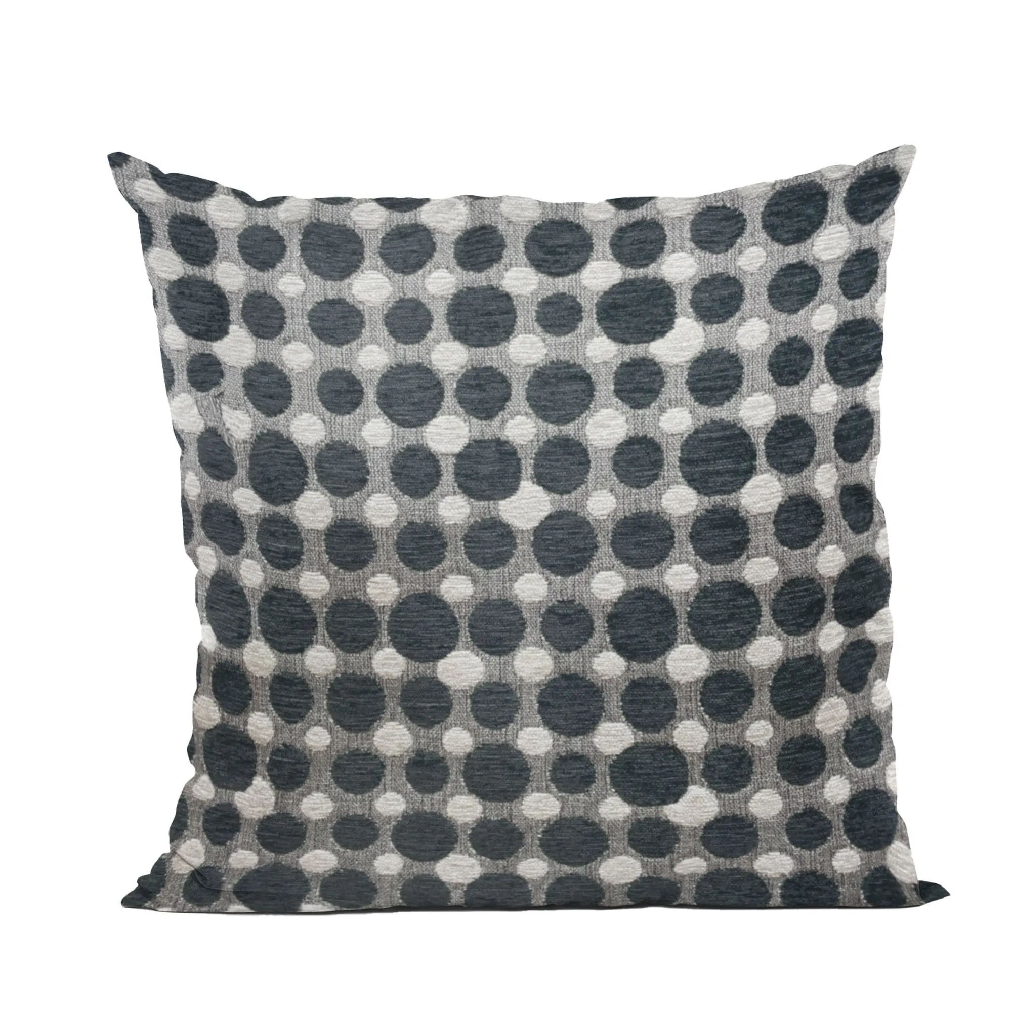 Plutus Majestic Orb Circle Black White Velvet Luxury Throw Pillow