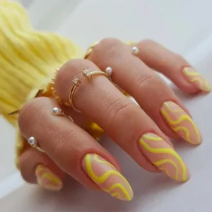 Pop Art yellow ruched