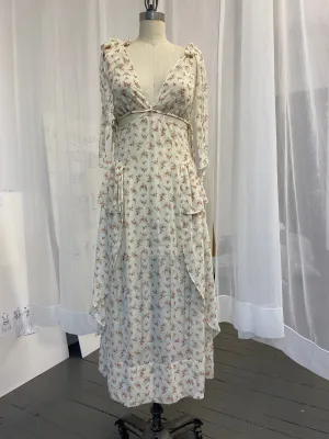 Printed Chiffon Dress