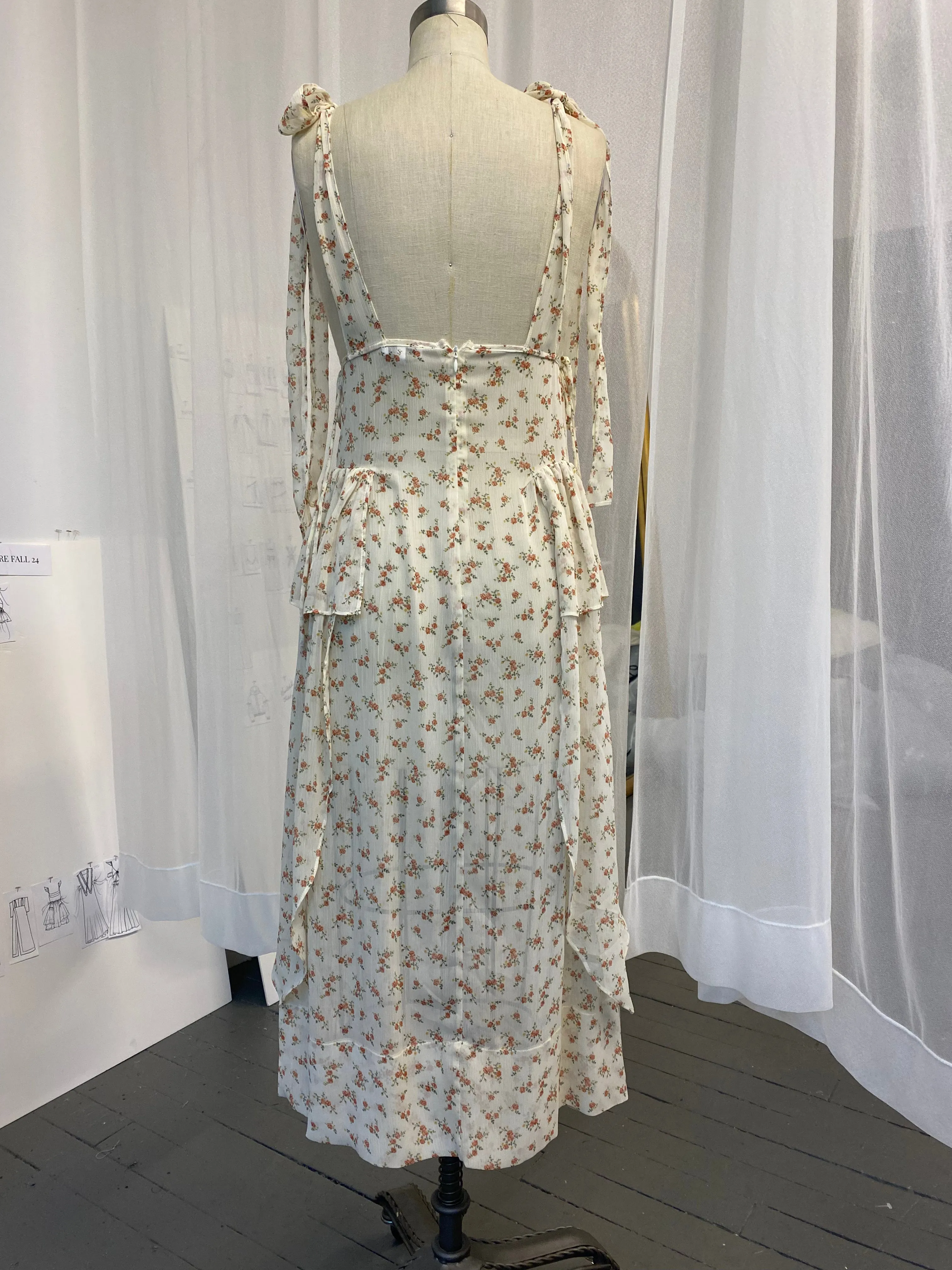 Printed Chiffon Dress