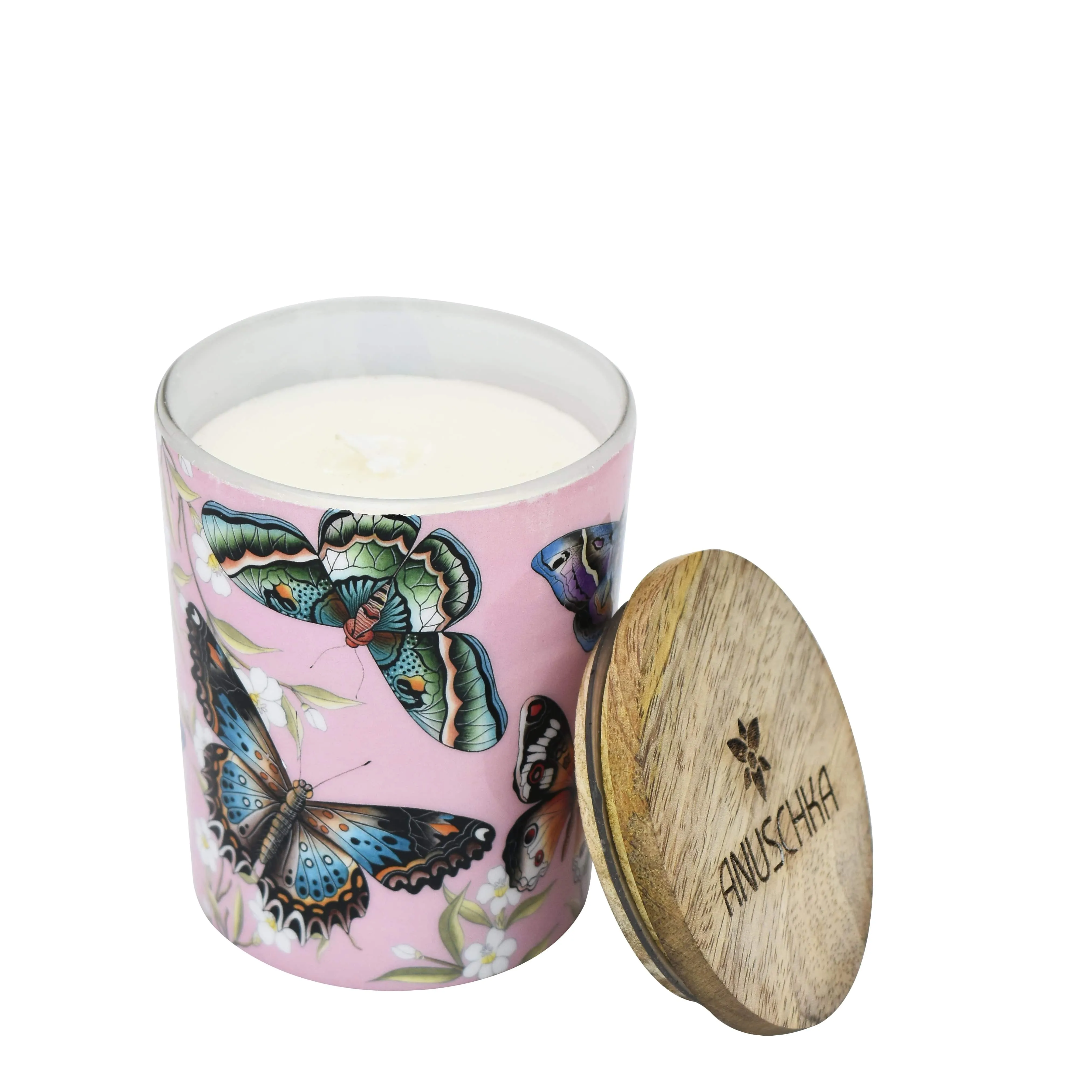 Printed Glass Candle Jar (Revive Collection) - 25005-B