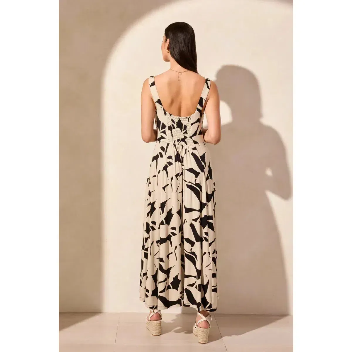 PRINTED HI LOW DRESS
