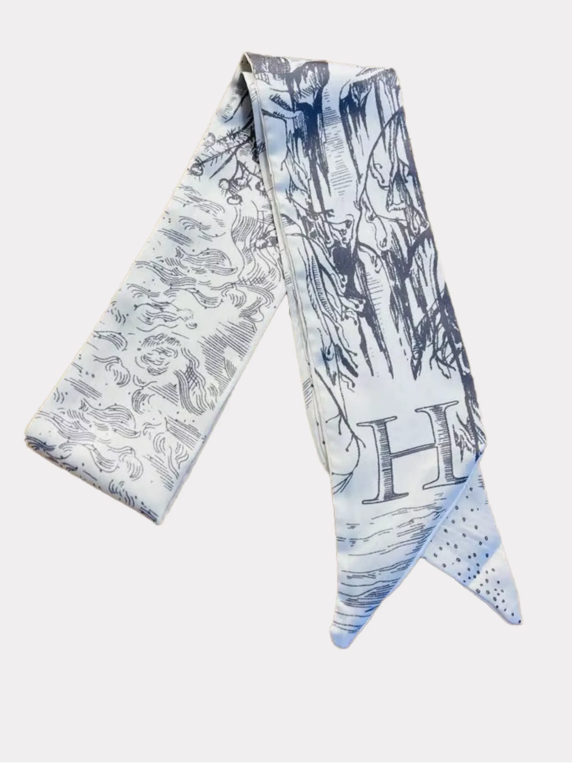 Printed Initial Scarf