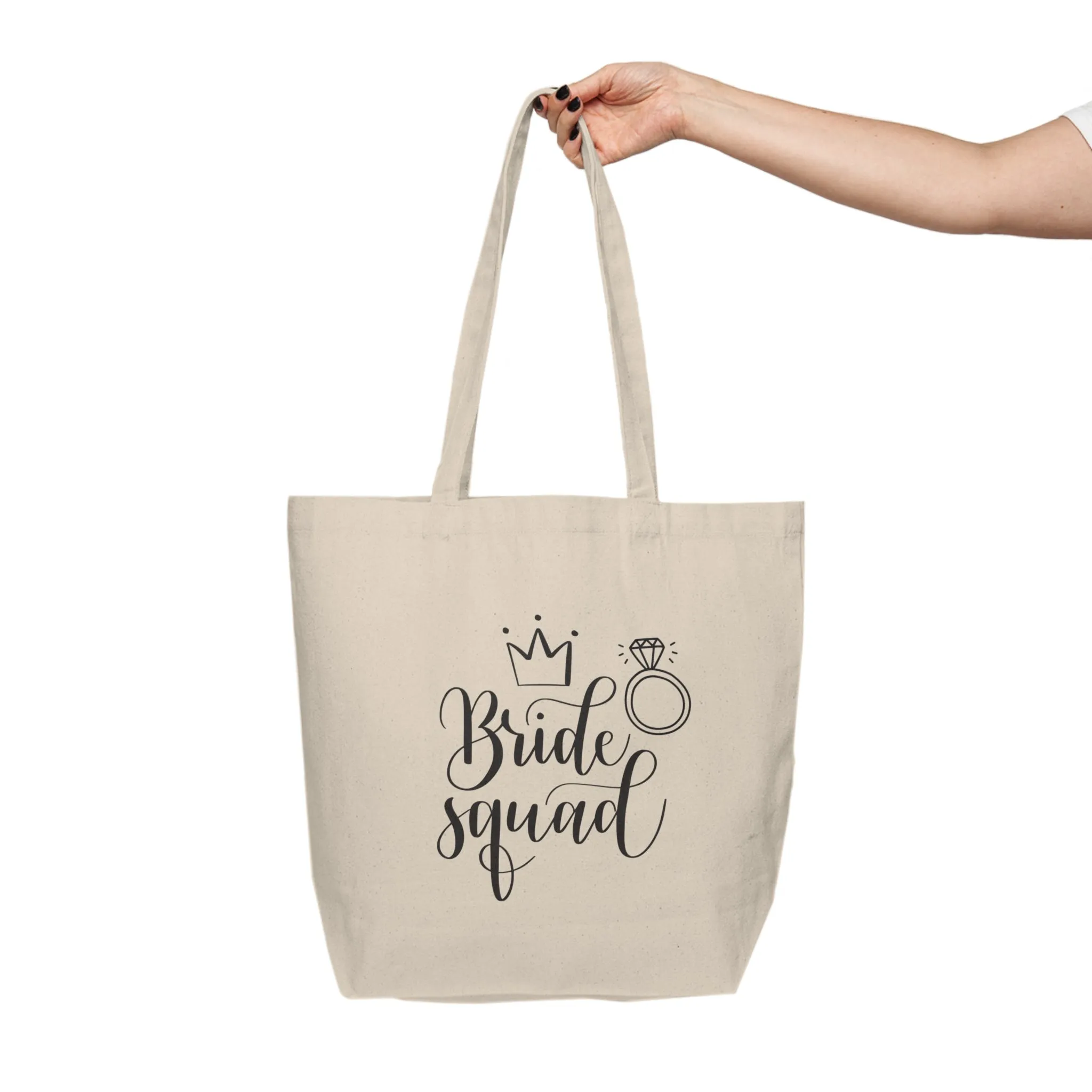 "Bride Squad" Canvas Tote
