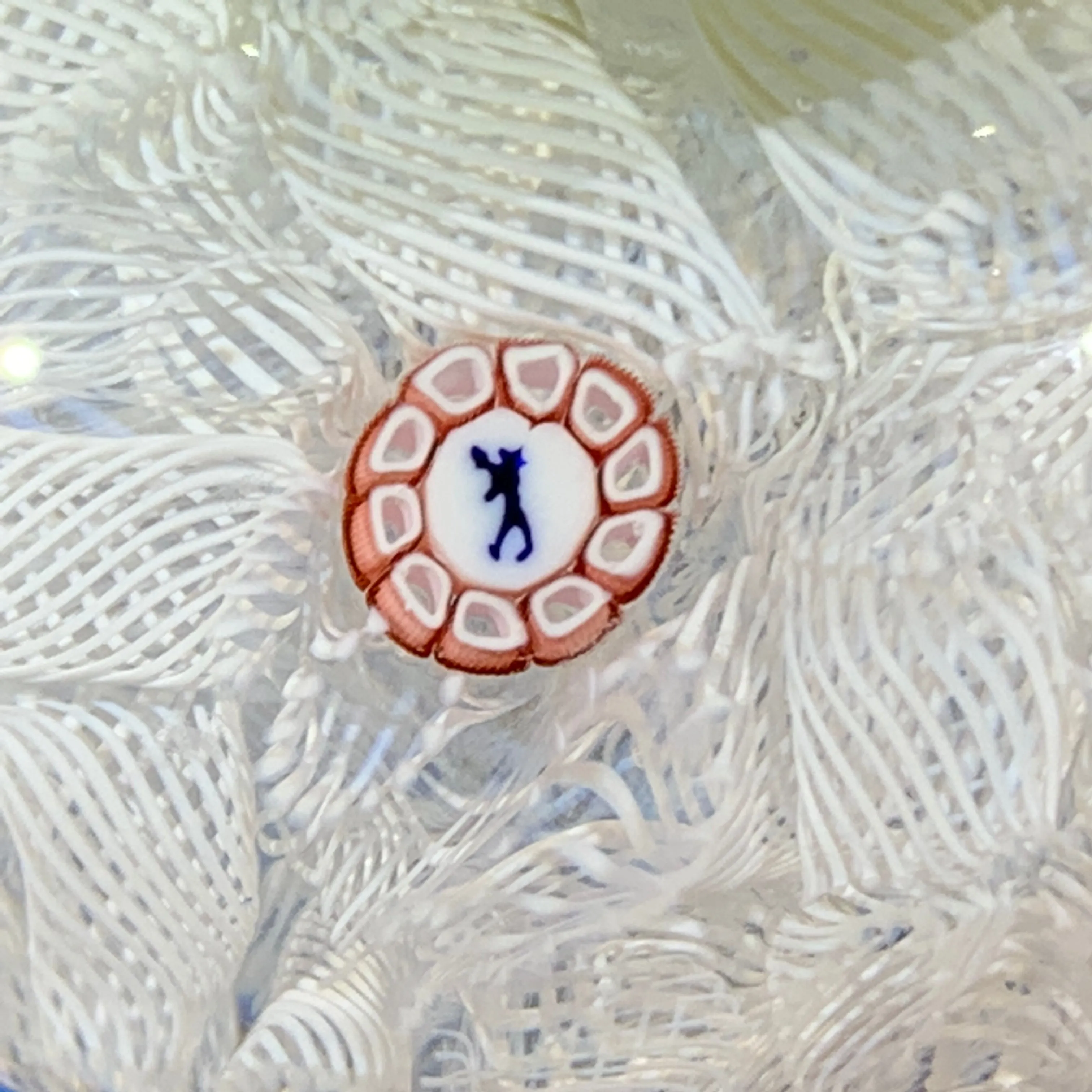 Rare Saint Louis Art Glass Triple Paperweight 2000 Limited Edition of 12