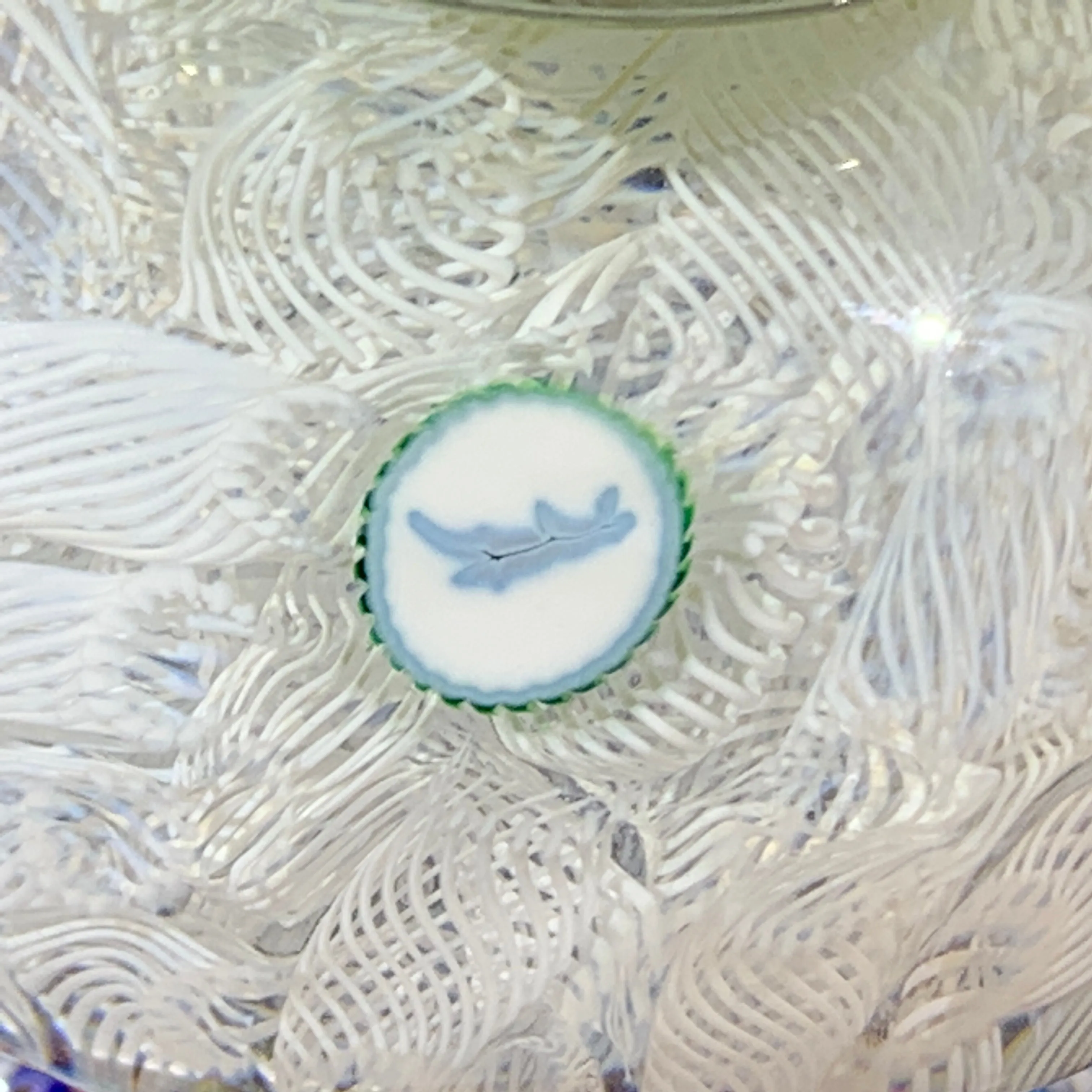 Rare Saint Louis Art Glass Triple Paperweight 2000 Limited Edition of 12