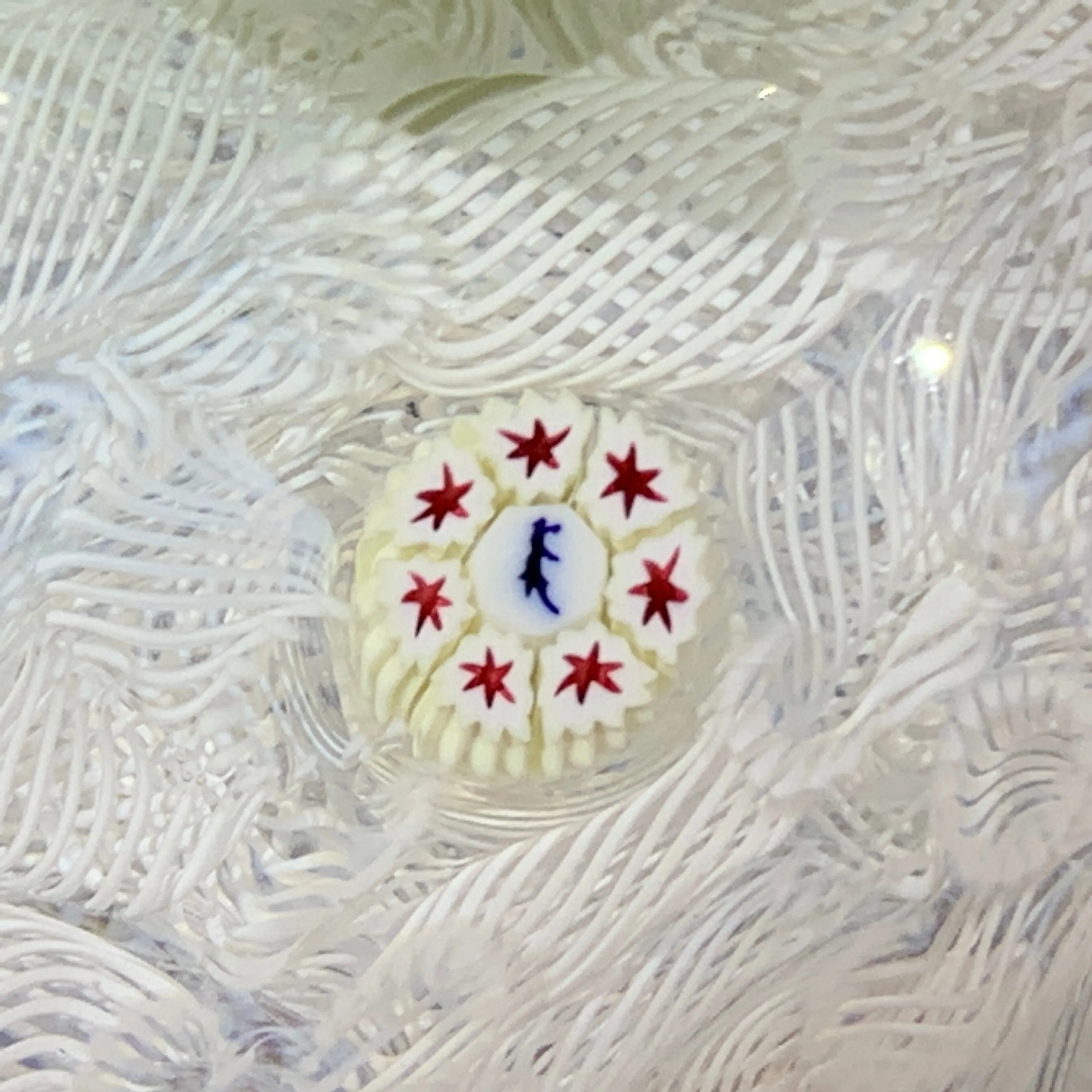 Rare Saint Louis Art Glass Triple Paperweight 2000 Limited Edition of 12