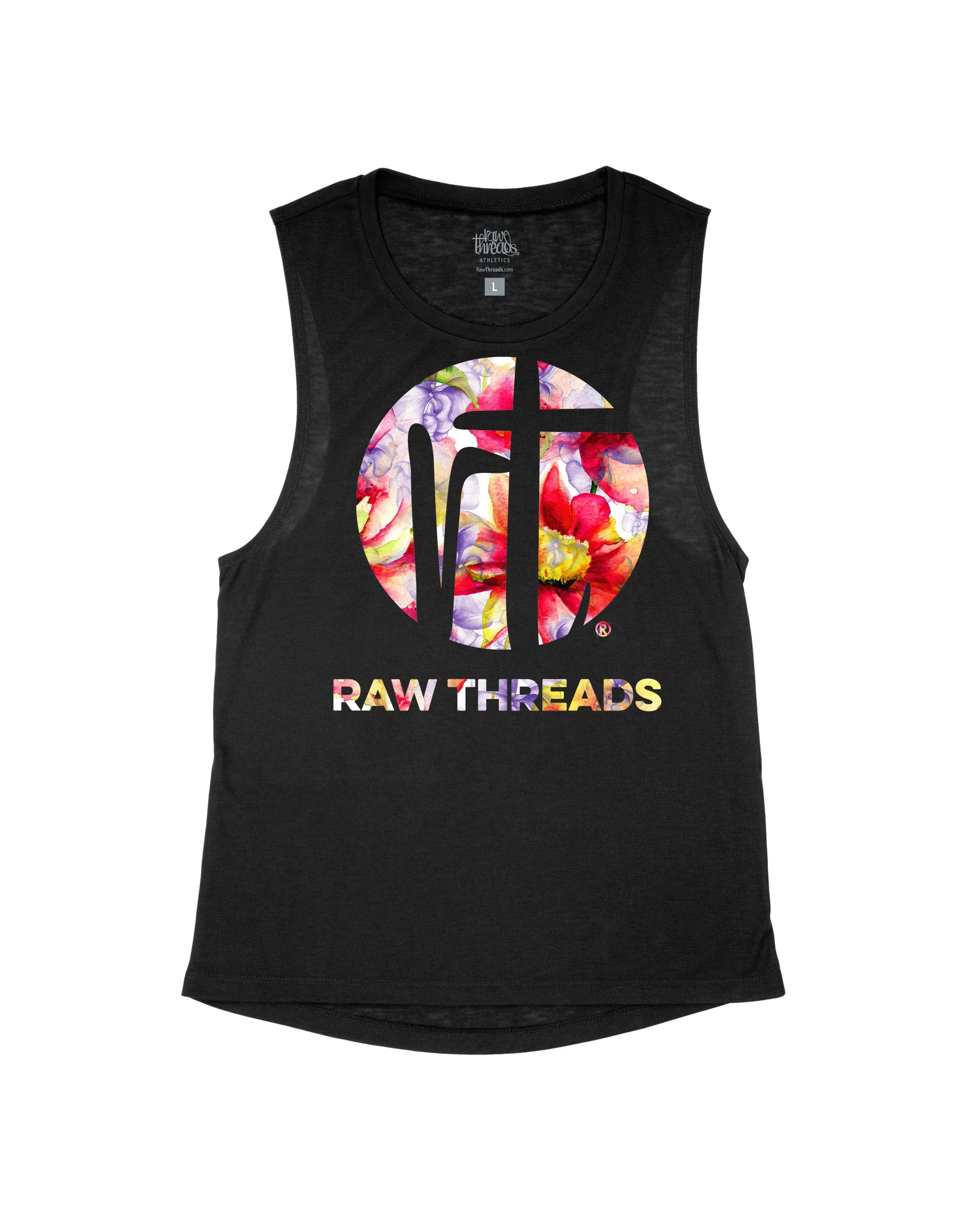 Raw Threads Floral Logo