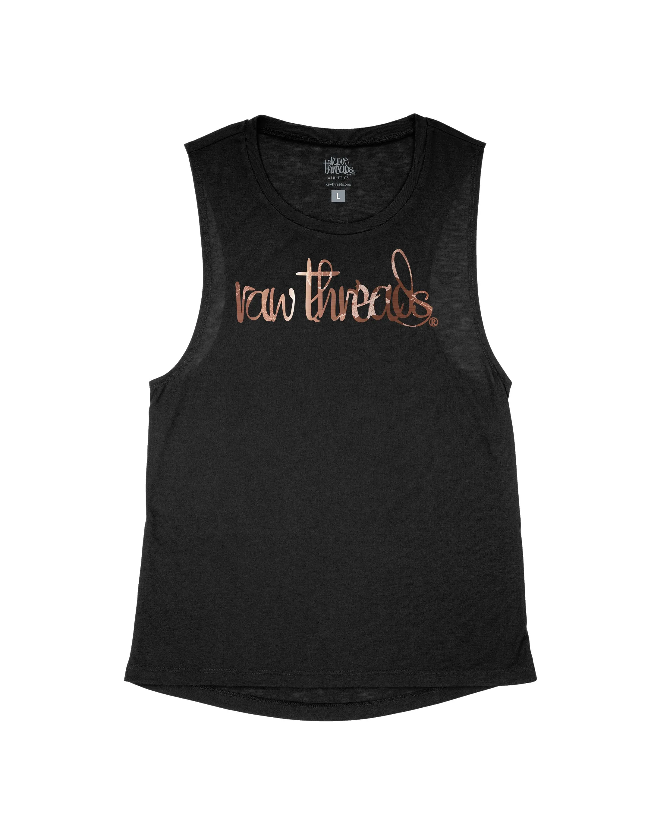 Raw Threads Script Rose Gold Floral
