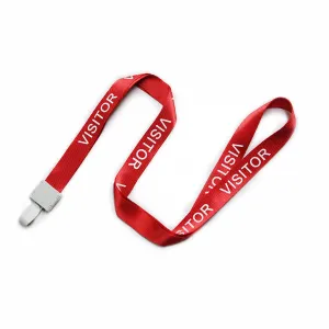 REAP VISITOR Elite 15mm Lanyard, Red, White hook