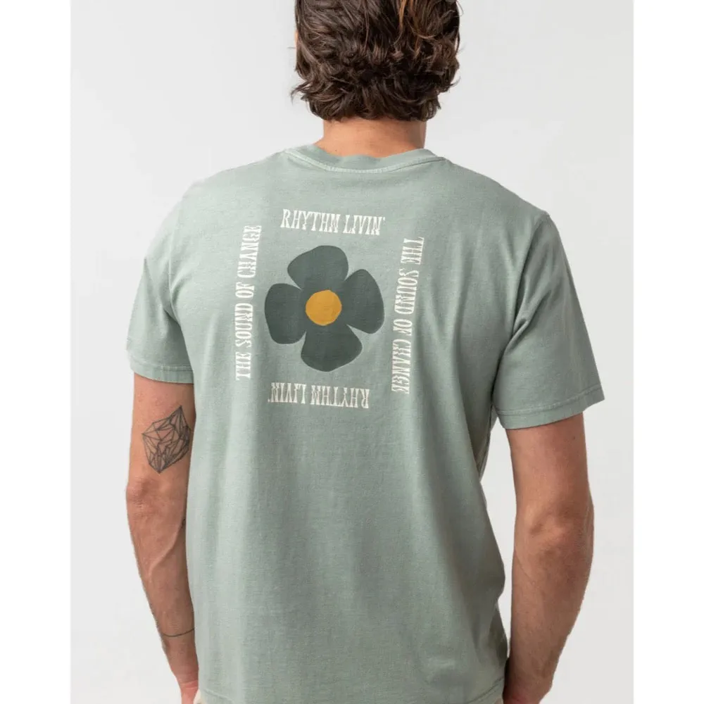 RHYTHM IN BLOOM VINTAGE T-SHIRT SEAFOAM