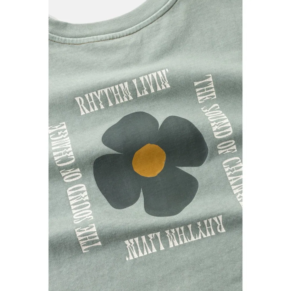 RHYTHM IN BLOOM VINTAGE T-SHIRT SEAFOAM