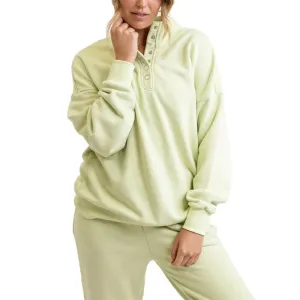 RHYTHM LAIDBACK SNAP FRONT FLEECE APPLE