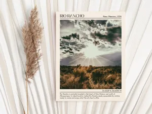 Rio Rancho Minimal Wall Art, New Mexico, USA