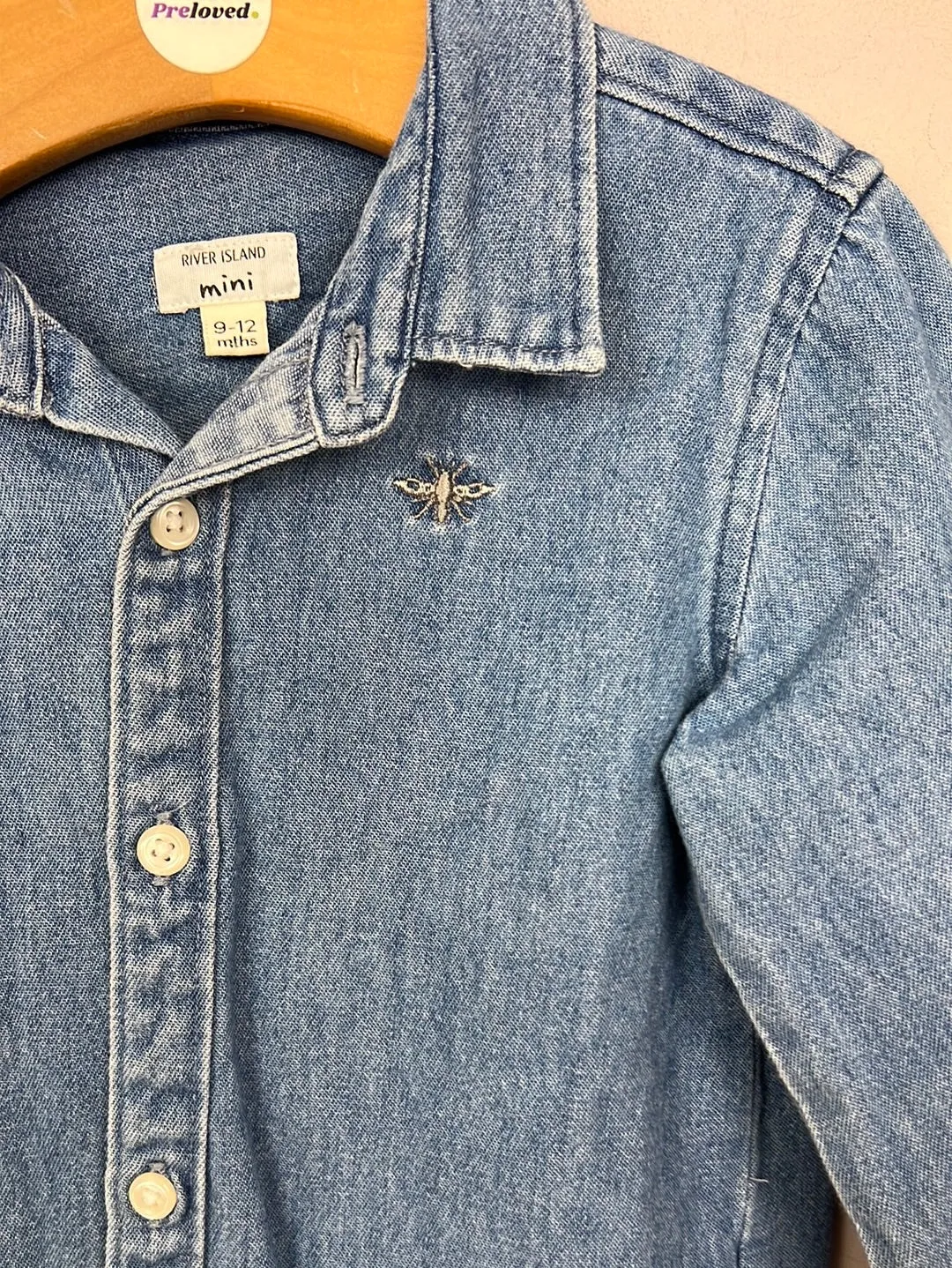 River Island denim shirt 9-12m