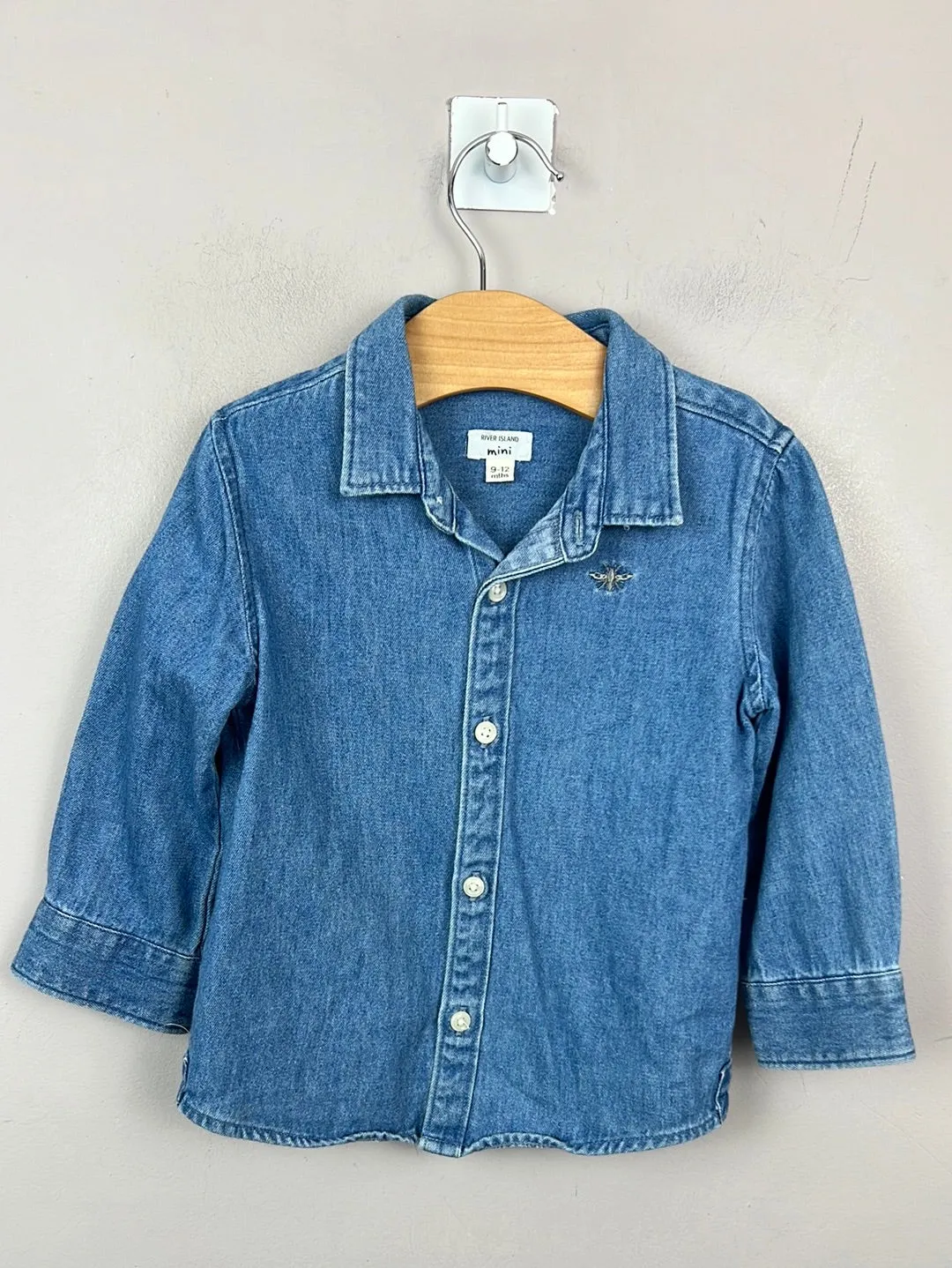 River Island denim shirt 9-12m