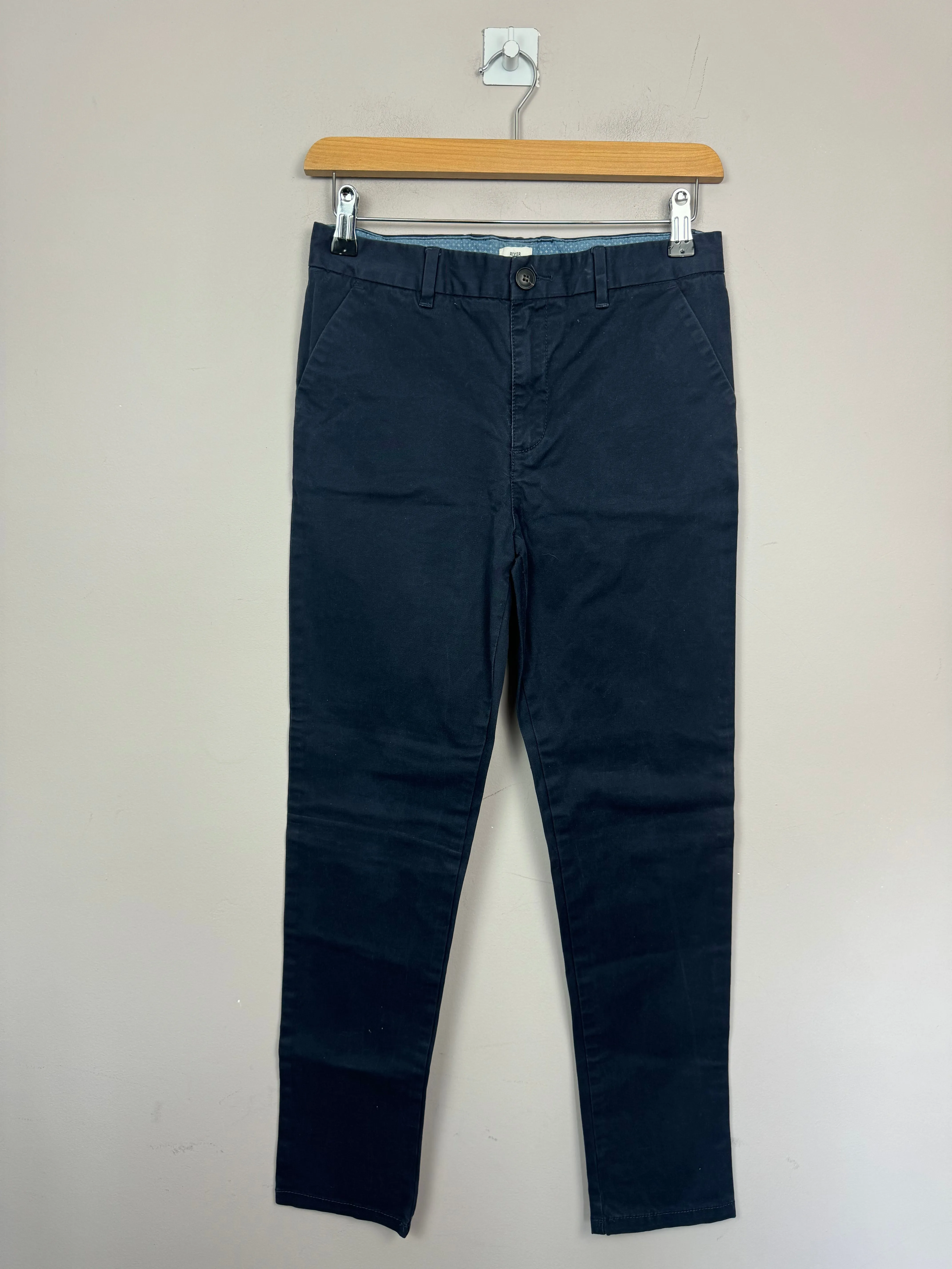 River Island Navy Chinos 12y