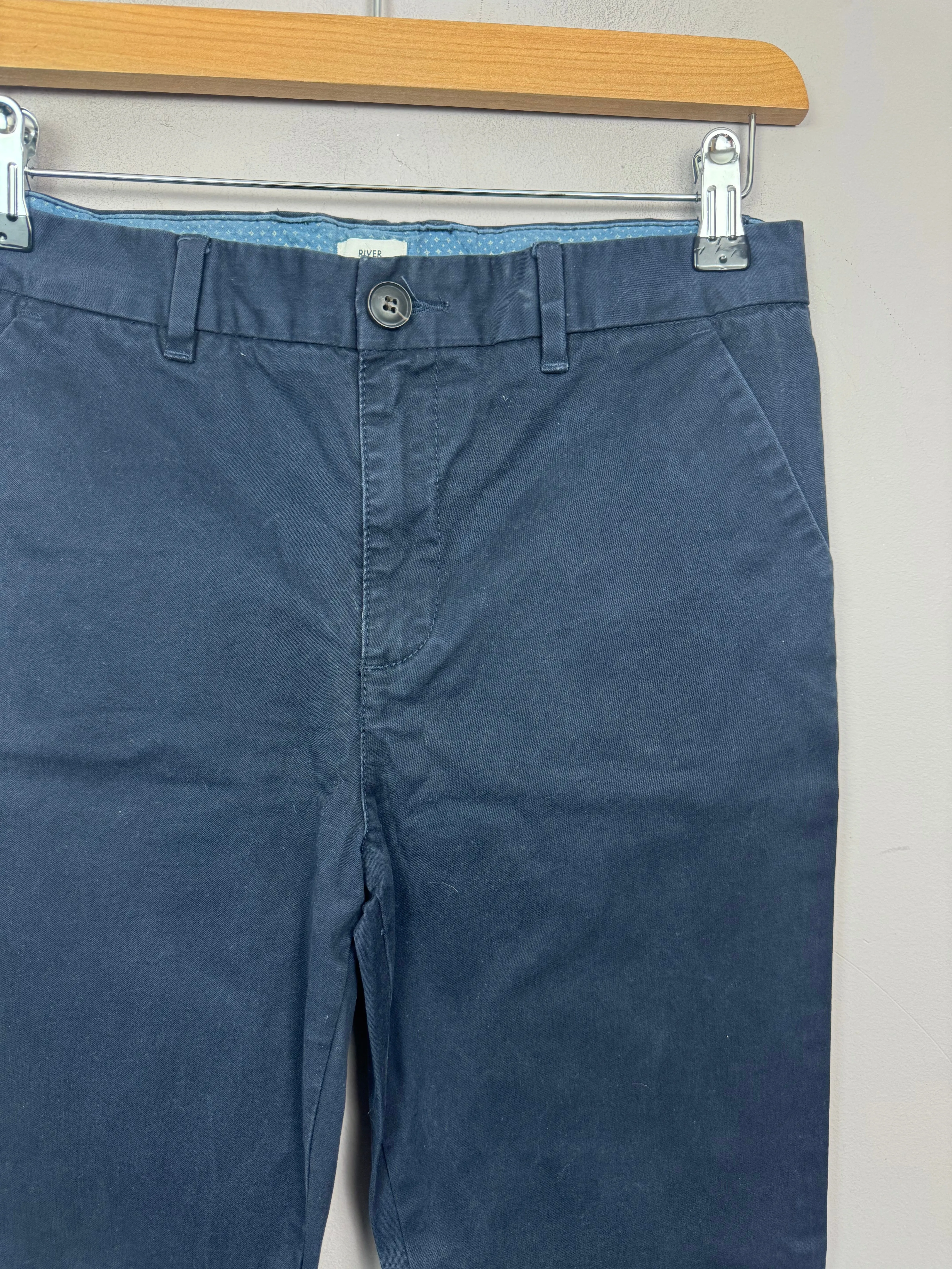 River Island Navy Chinos 12y