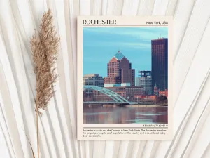 Rochester Minimal Wall Art, New York, USA