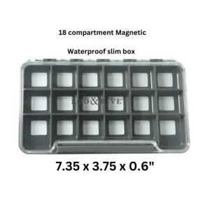 Rod & Rivet Magnetic Fly Box 18 Comp.