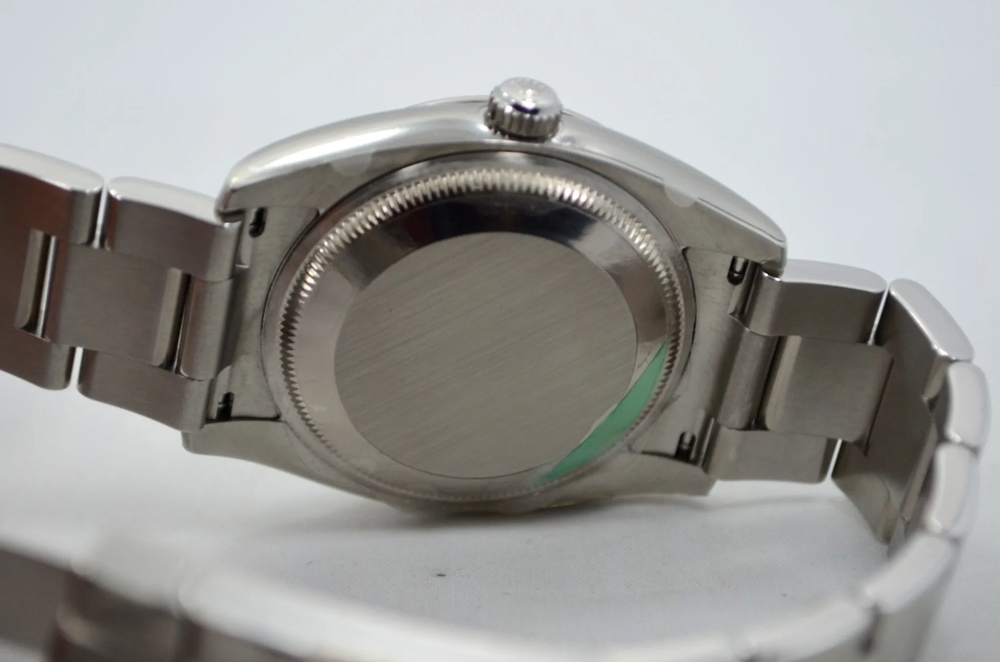 Rolex Air-King 114234 White Diamond Dial 34mm Steel Automatic Wristwatch