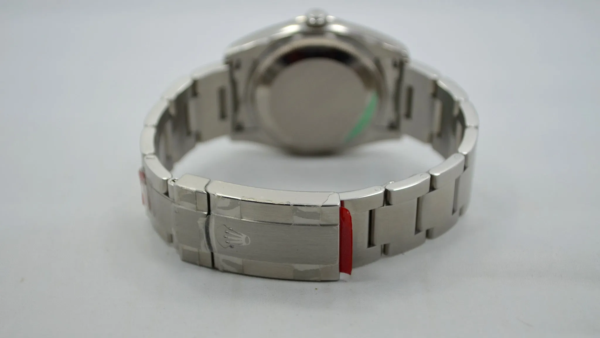 Rolex Air-King 114234 White Diamond Dial 34mm Steel Automatic Wristwatch