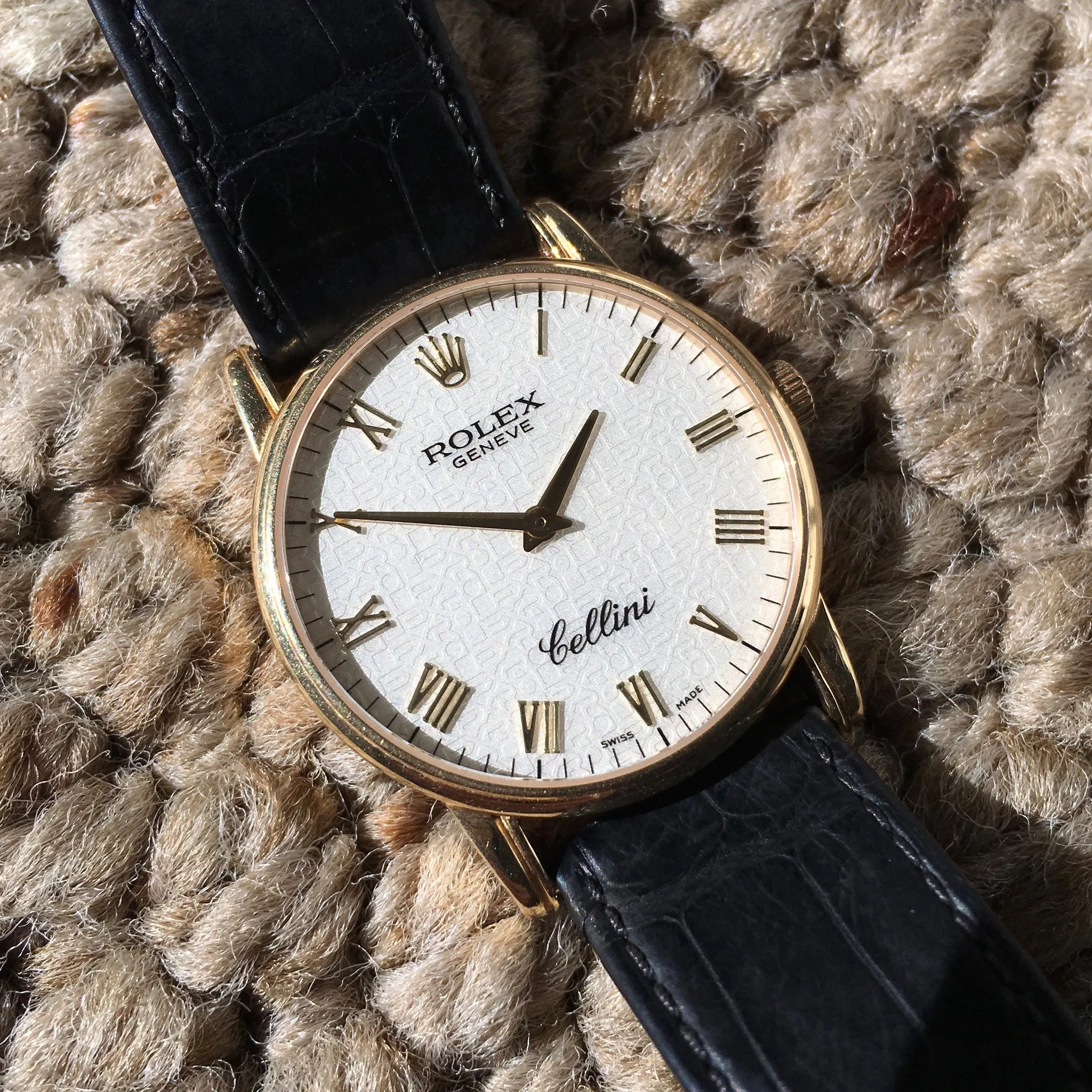 Rolex Cellini 5116 Jubilee Manual Wind 18K Yellow Gold "K" Serial 2001 Wristwatch