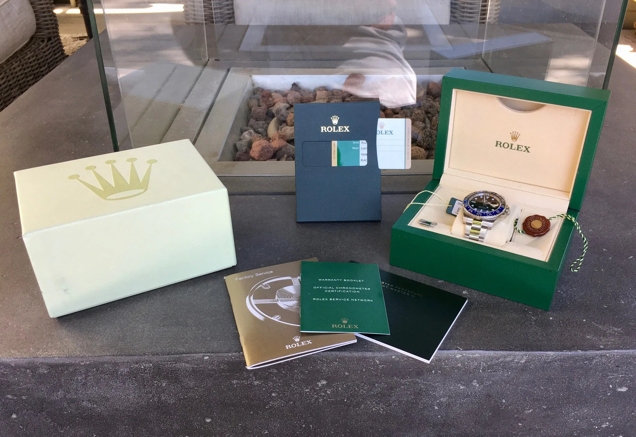 Rolex GMT Master II 116710 BLNR Batman Ceramic Steel Automatic Watch Box Papers