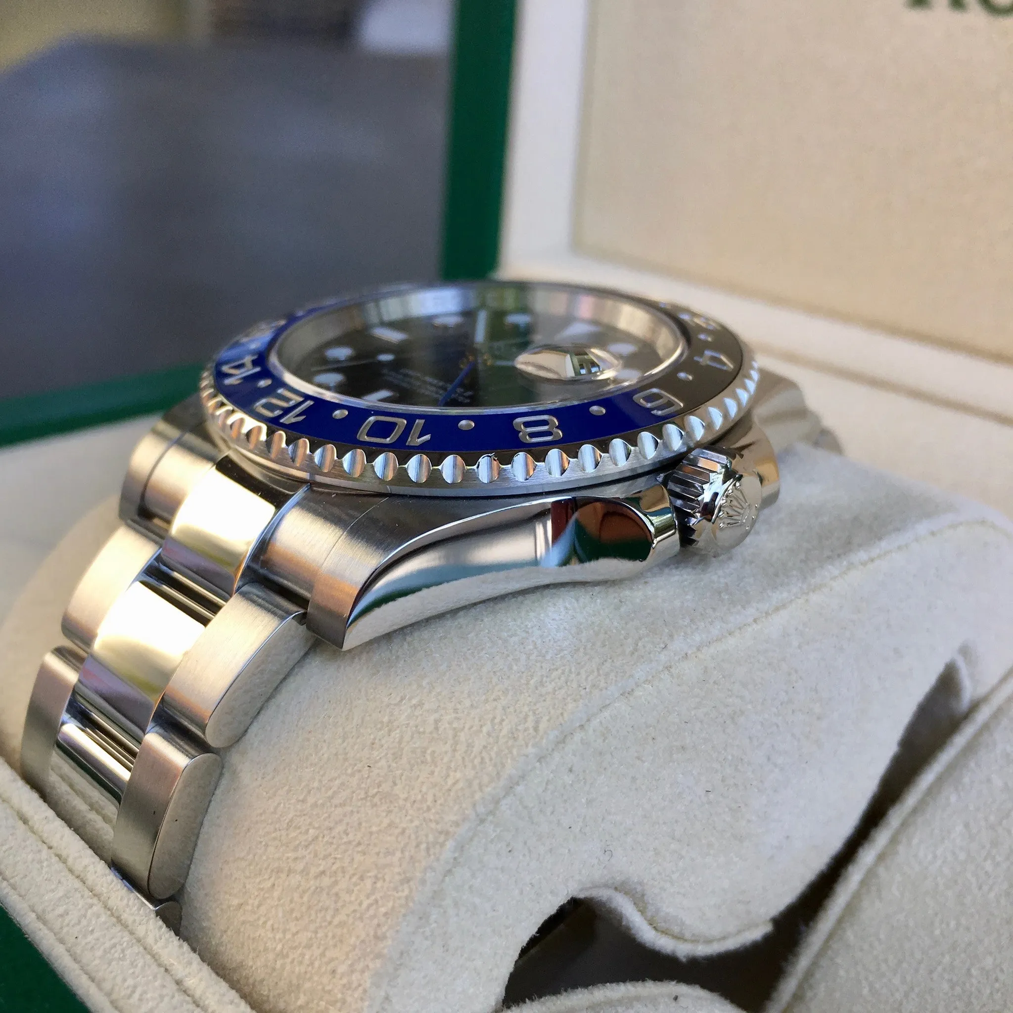 Rolex GMT Master II 116710 BLNR Batman Ceramic Steel Automatic Watch Box Papers