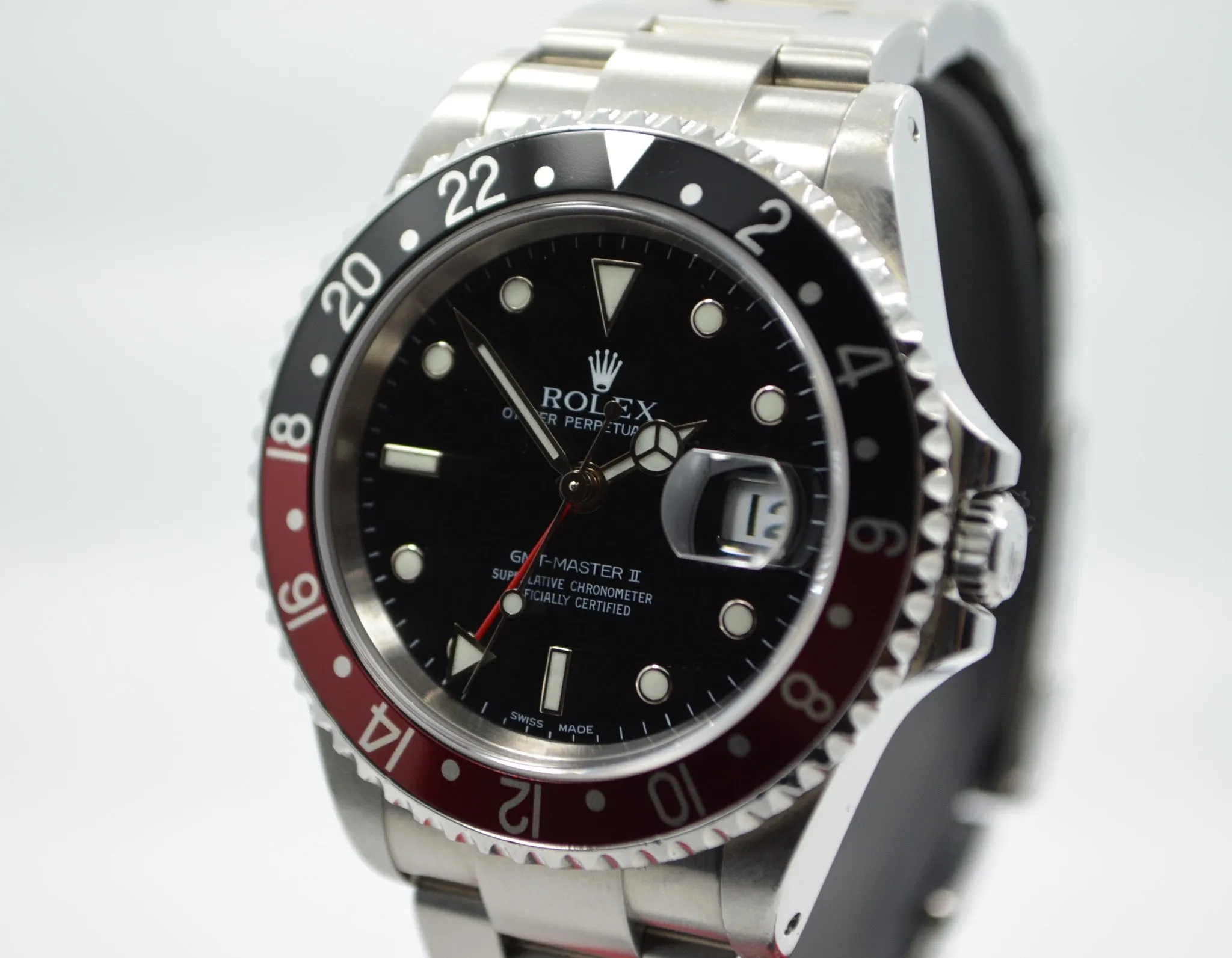 Rolex GMT Master II 16710 Stainless Steel Coke Automatic Wristwatch "Y" Series