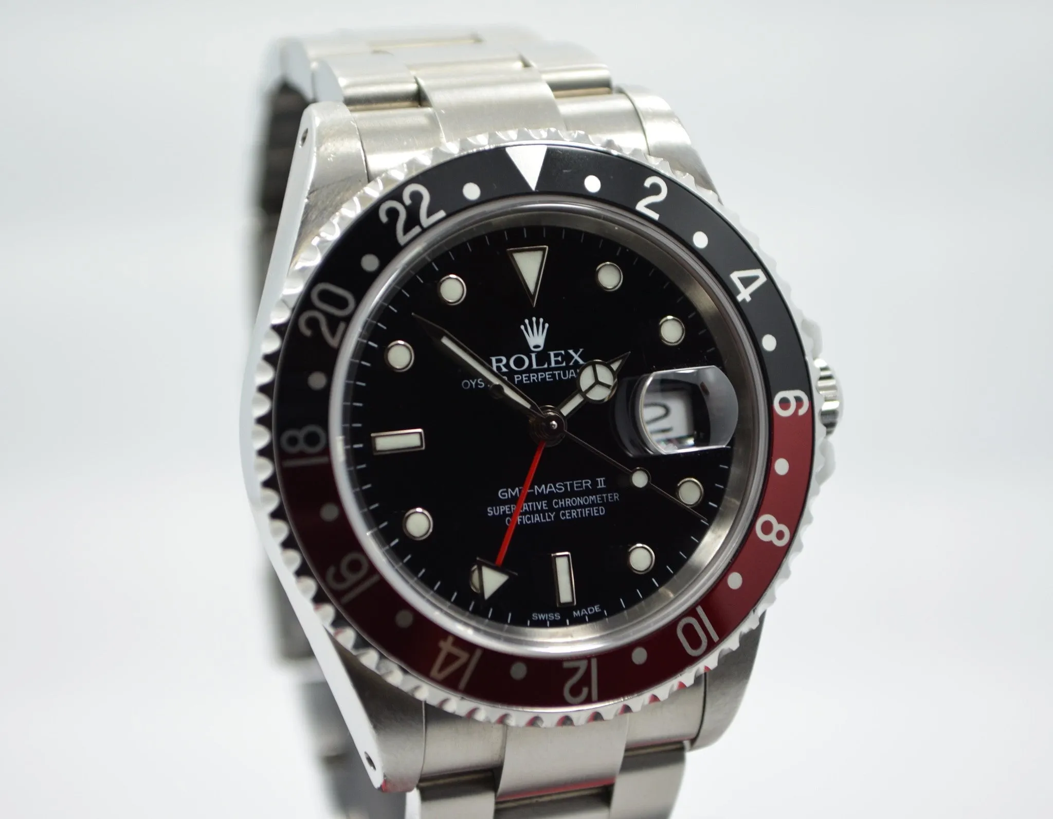 Rolex GMT Master II 16710 Stainless Steel Coke Automatic Wristwatch "Y" Series