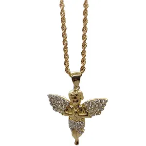 Rope Chain 10K With Pendentif Angle 10K
