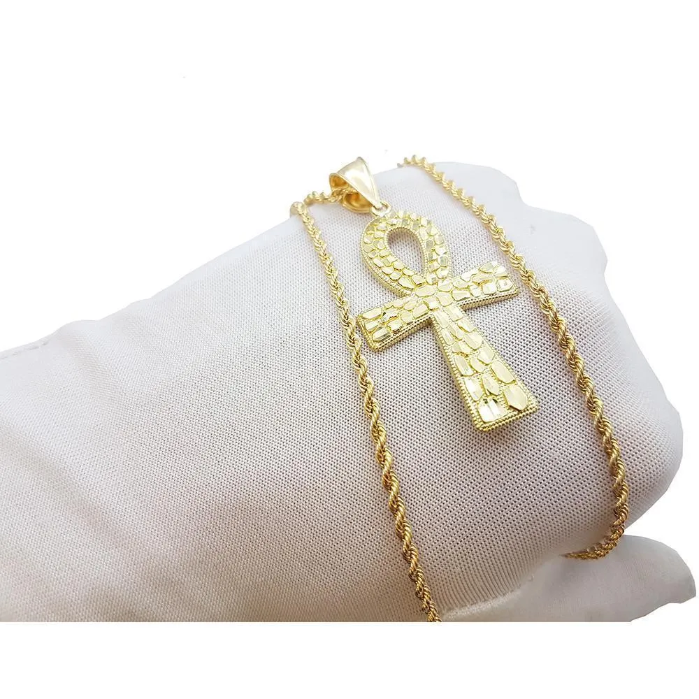 Rope Chain 2.5MM With Cross Ankh NSA-016