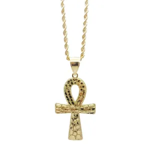 Rope Chain 2.5MM With Cross Ankh NSA-016