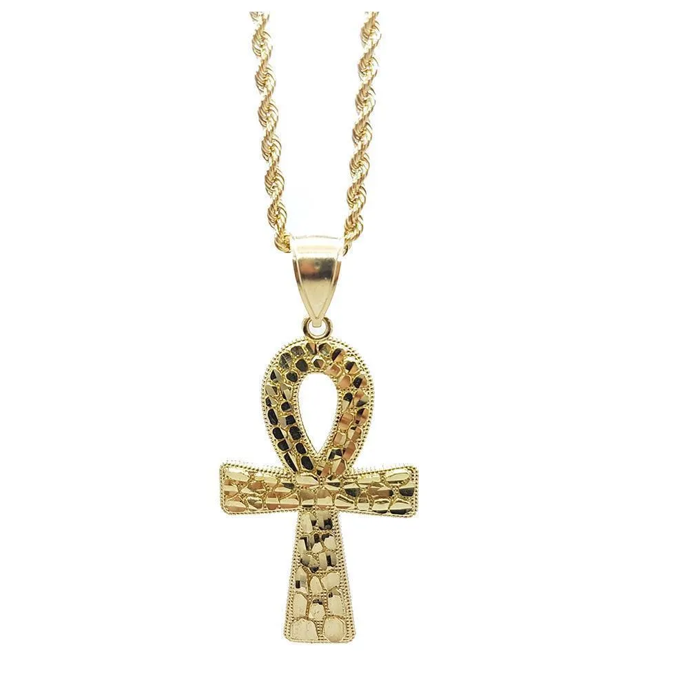 Rope Chain 2.5MM With Cross Ankh NSA-016